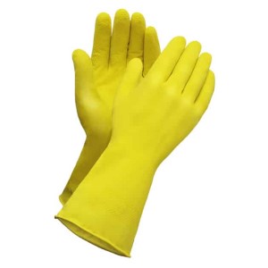 Household Latex 12" Flocked Yellow Small 12x10